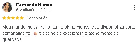Print de feedback sobre a Bunker